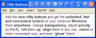 Actual Title Buttons screenshot